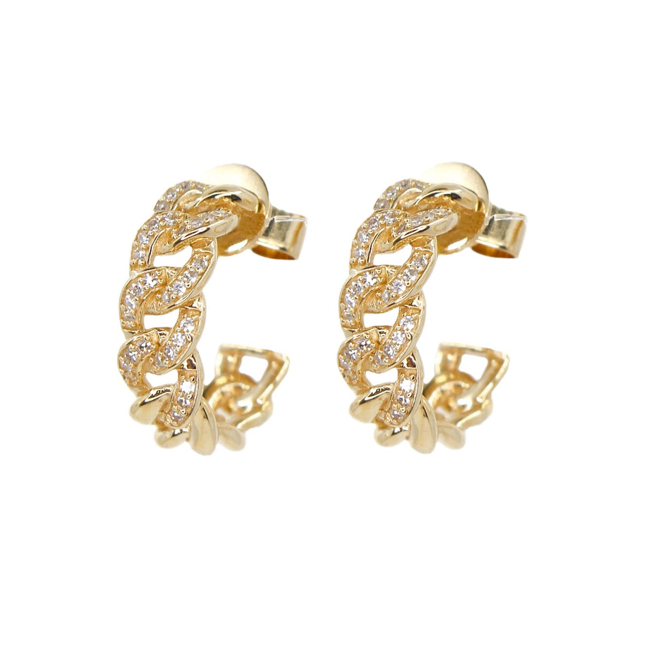 Buy Women Gold Finish Circular Stud Earrings - Stud Earrings - Indya
